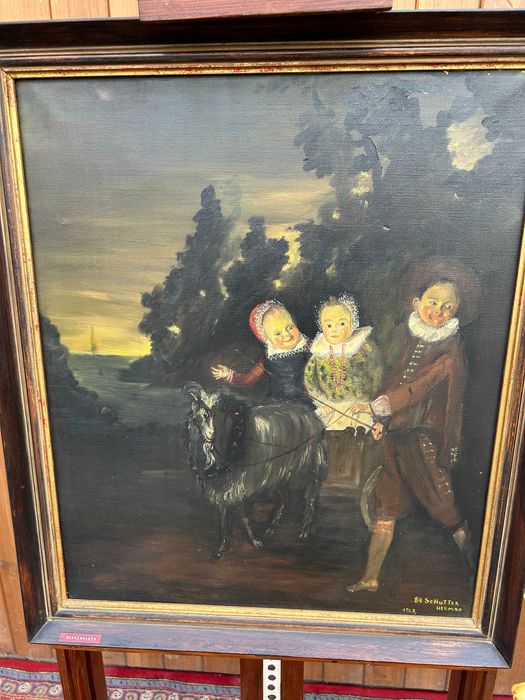 Obraz z dziećmi i koniem #9010 Stylowy Węgrów