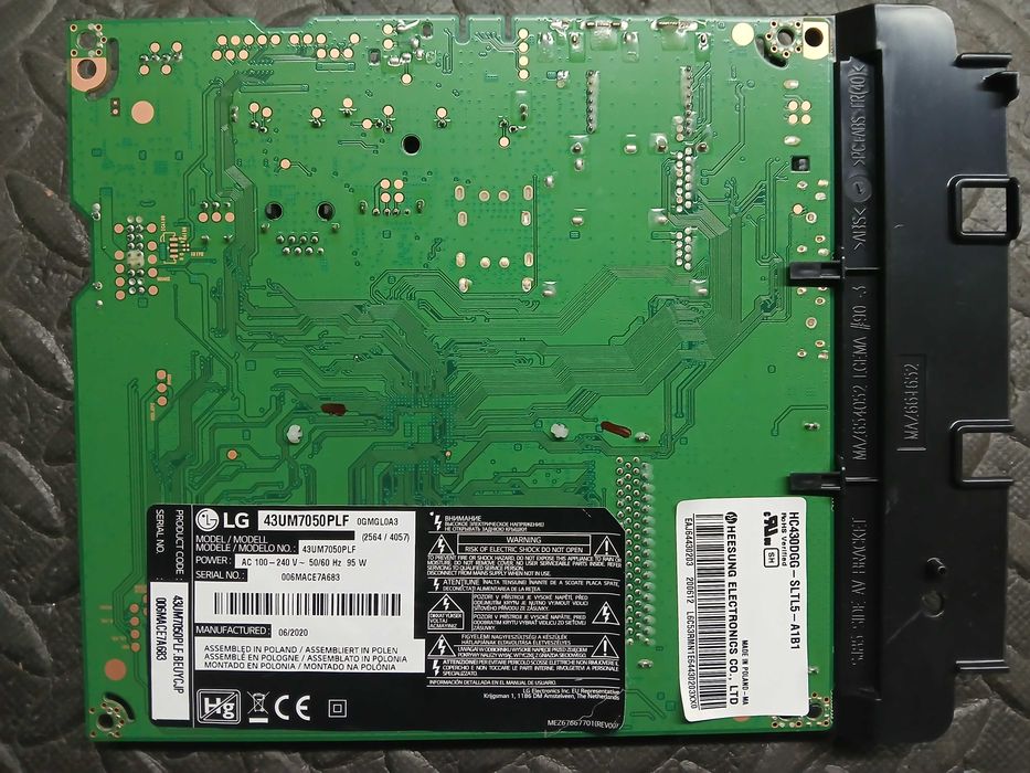 PEÇAS - TV LED 43" - LG 43UM7050PLF - com Ecrã Partido!!
