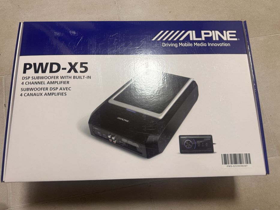 Zestaw NOWY GWARANCJA wzmacniacz + subwoofer Alpine PWD - X5 glosniki Morel  maximo ultra