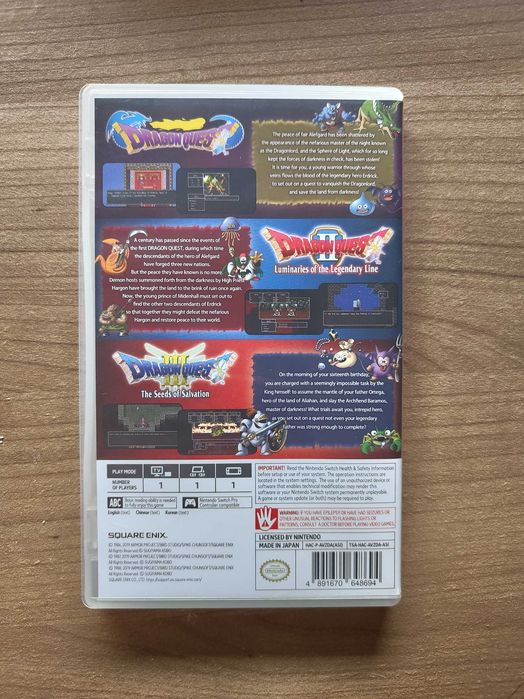 Dragon Quest collection 1 - 2 -3 Switch