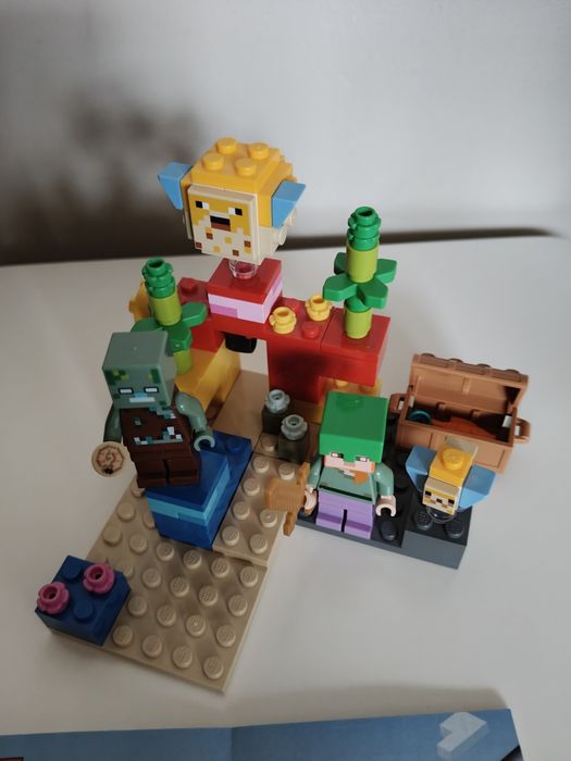 Klocki LEGO Minecraft 21164 Rafa koralowa kompletne