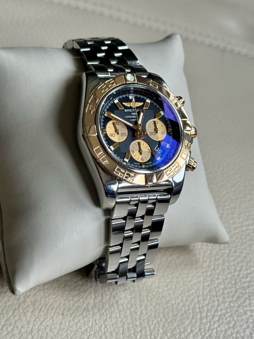Breitling  chronomat 44 stal & zloto