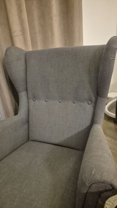 Fotel strandmon ikea szary