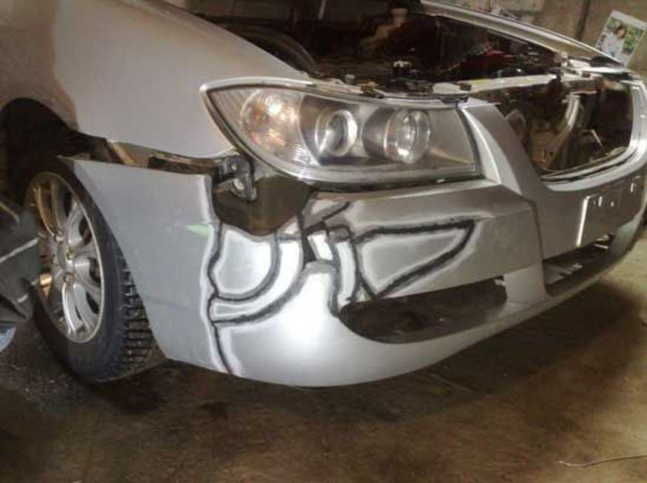 Ремонт пайка бампера,фар, пластику, фарбування