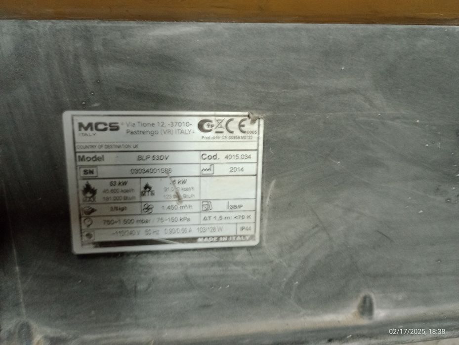 Nagrzewnica Gazowa Gaz 53 kW Master BLP 53