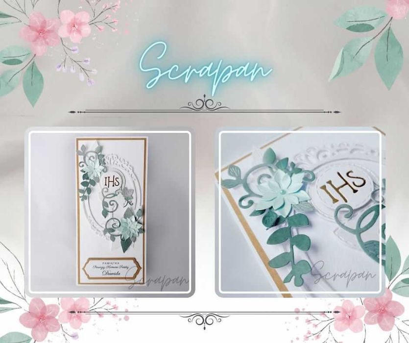 Pamiątka Pierwszej Komunii Świętej, kartka komunia