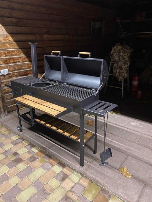 Мангал з пічкою під казан! Мангал-барбекю! Мангальний комплекс!