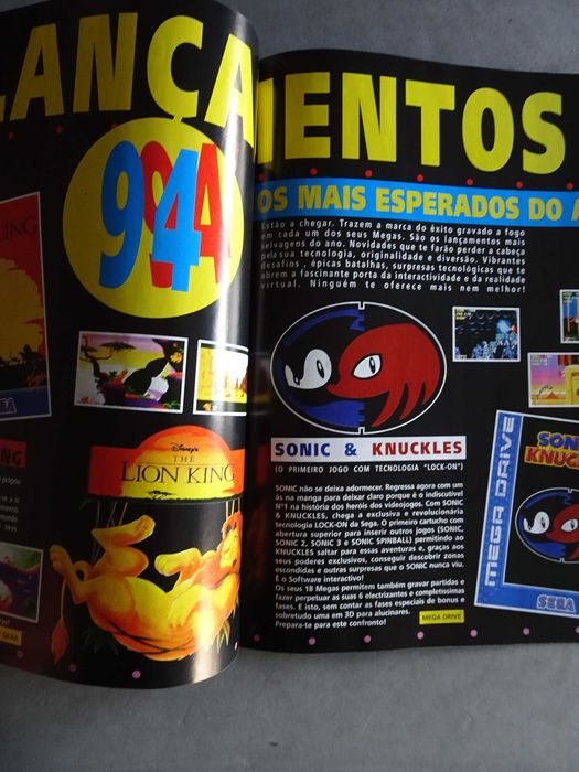 Catálogo novidades Sega 94 - Benvindo ao próximo nível