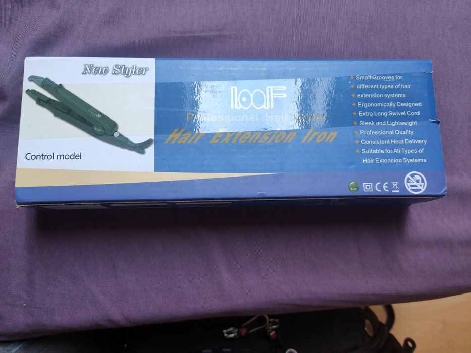 Profesjonalne szczypce do włosów do przedłużania włosów (czarne)