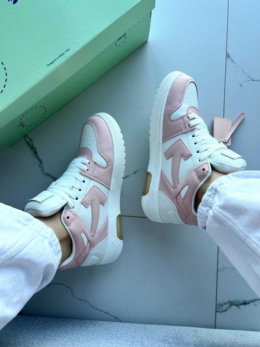 !ТОП! Off-White Out of Office Pink White | 37 38 39 40 41