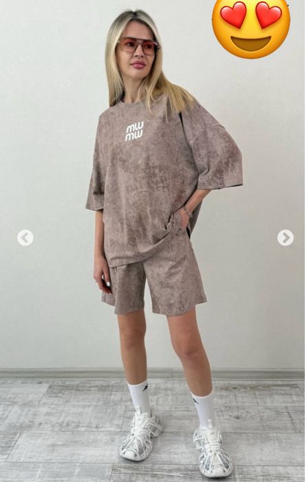 Обвал цін на Костюм оверсайз літній шорти футболка тай-дай