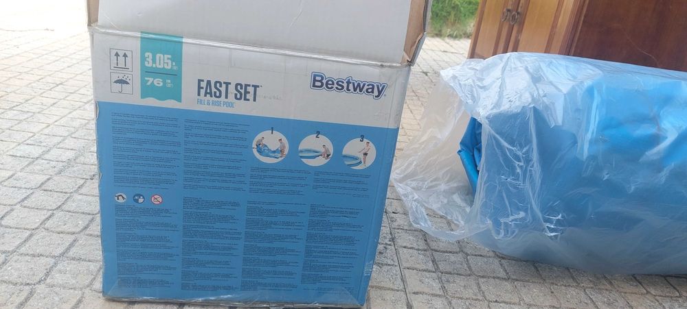 Vendo piscina de encher 305/76 cm
