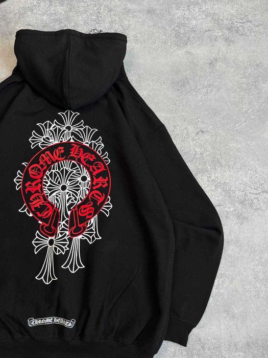Оверсайз Зіп-Худі Chrome Hearts | Кофта Хром Хартс (Хром Хардс)