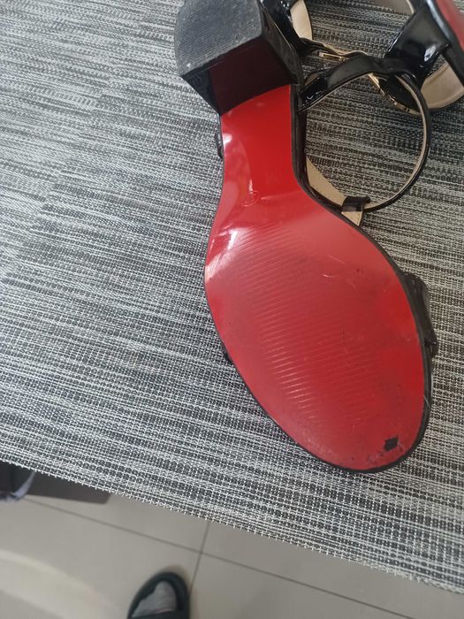 Sandały damskie na słupku