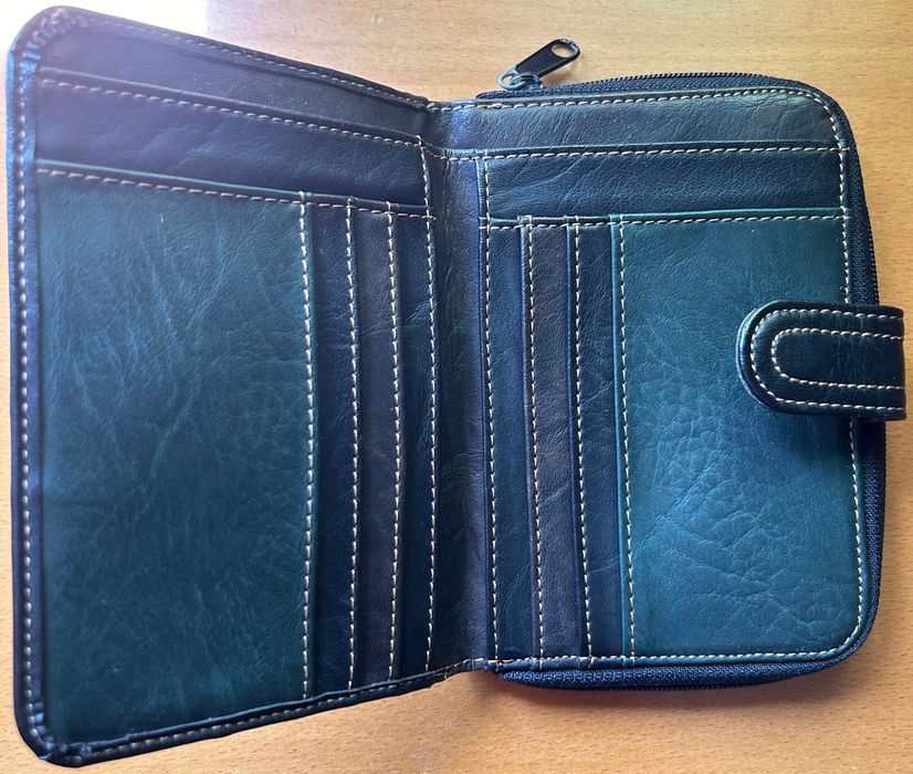 Carteira de Pele David Jones c/ NOVA