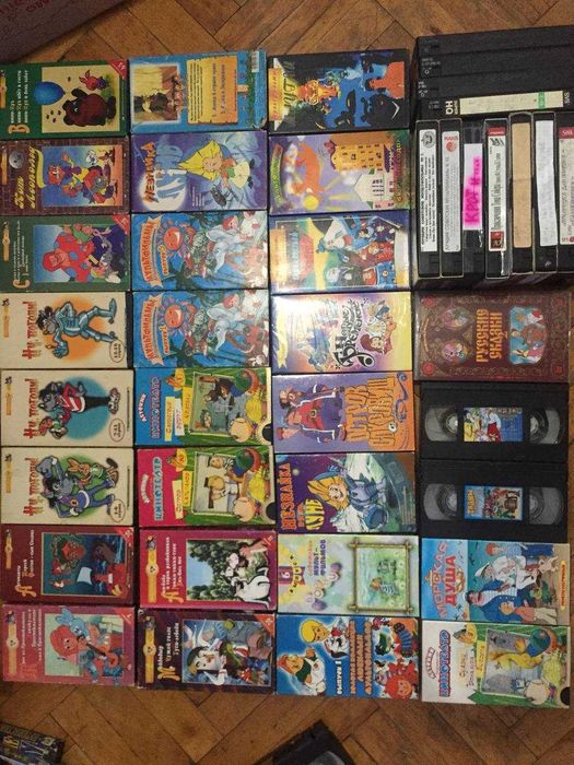 Видеокассеты VHS Мульифильмы СССР Винни-Пух, Ну, погоди, Маугли