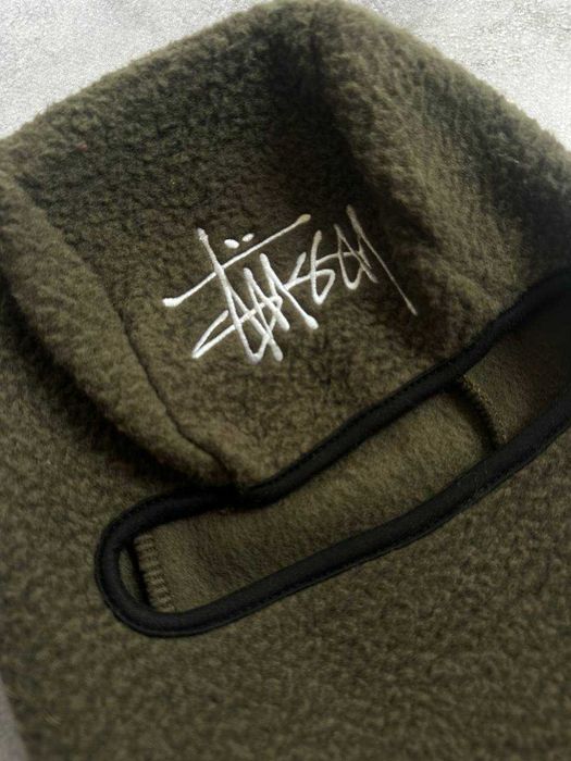 Балаклава Stussy Fleece — хакі | Флісова маска на обличчя