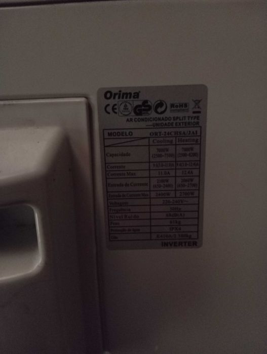 Vendo ar condicionado Orima
