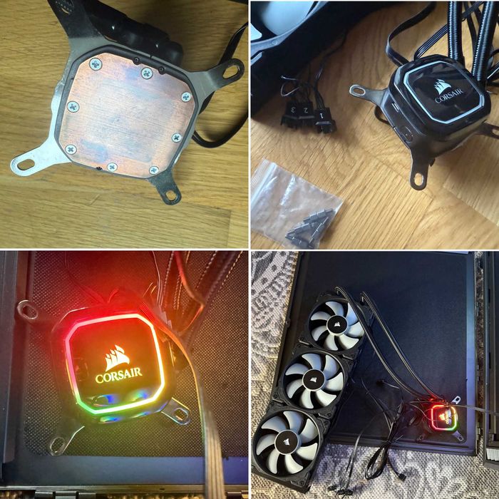 Водянка Corsair iCUE H150i RGB Pro XT (360) / Кулер Gigabyte Aorus ATC800