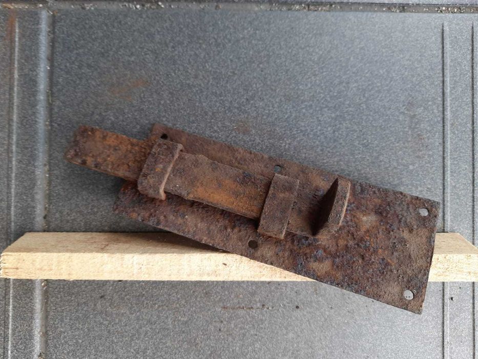 zasuwa do furtki, drzwi, bramy, ręcznie wykonana