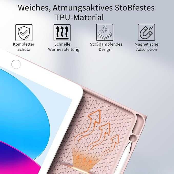 Etui z klawiaturą do iPada 9/8/7 generacji (2021/2020/2019) 10,2 cala