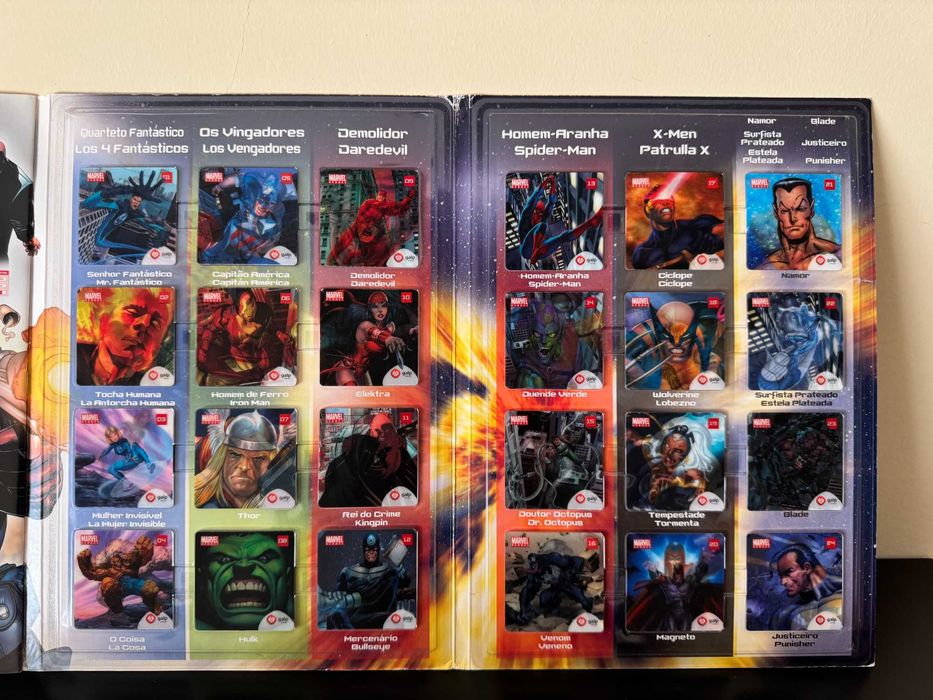Coleção Completa Marvel Heroes da Galp