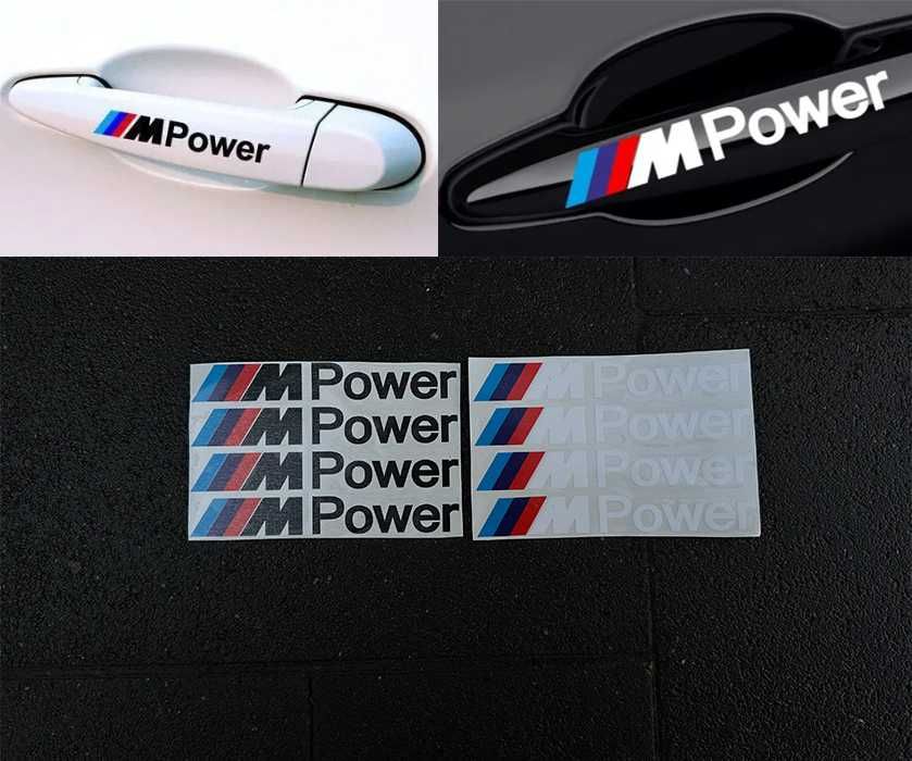 Наклейки на ручки дверей бмв bmw BMW M Power E39 E46 E60 F10 F30 X5 X6