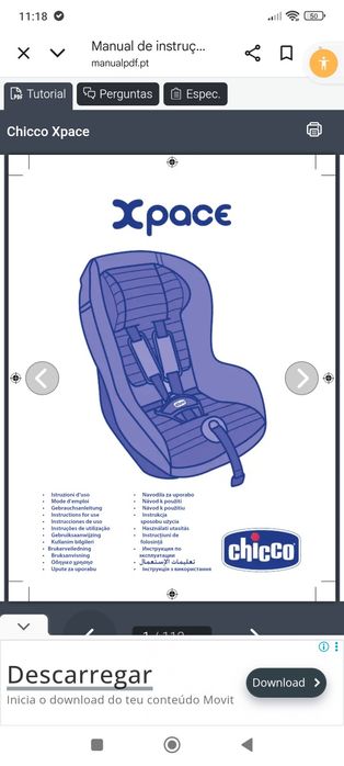 Cadeira auto Chicco Xpace