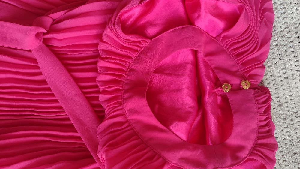 Ted Baker sukienka plisowana r. 116, 122, 128 różowa wizytowa wesela i