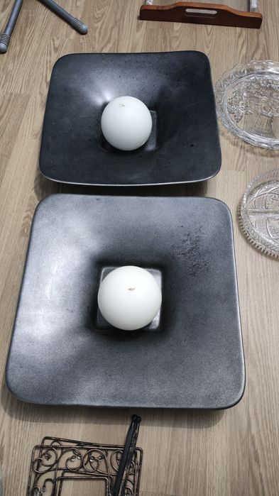 Pratos decorativos + velas