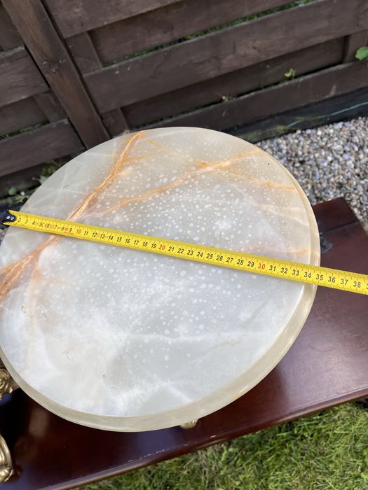 Вінтажний Столик підставка бронза онікс