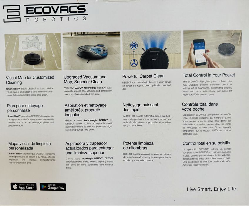 ECOVACS DEEBOT OZMO 937 — розумний робот-пилосос + вологе прибирання