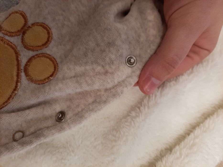 Комбінезон теплий, на виписку, розмір 62, в комплекті з шапочкою