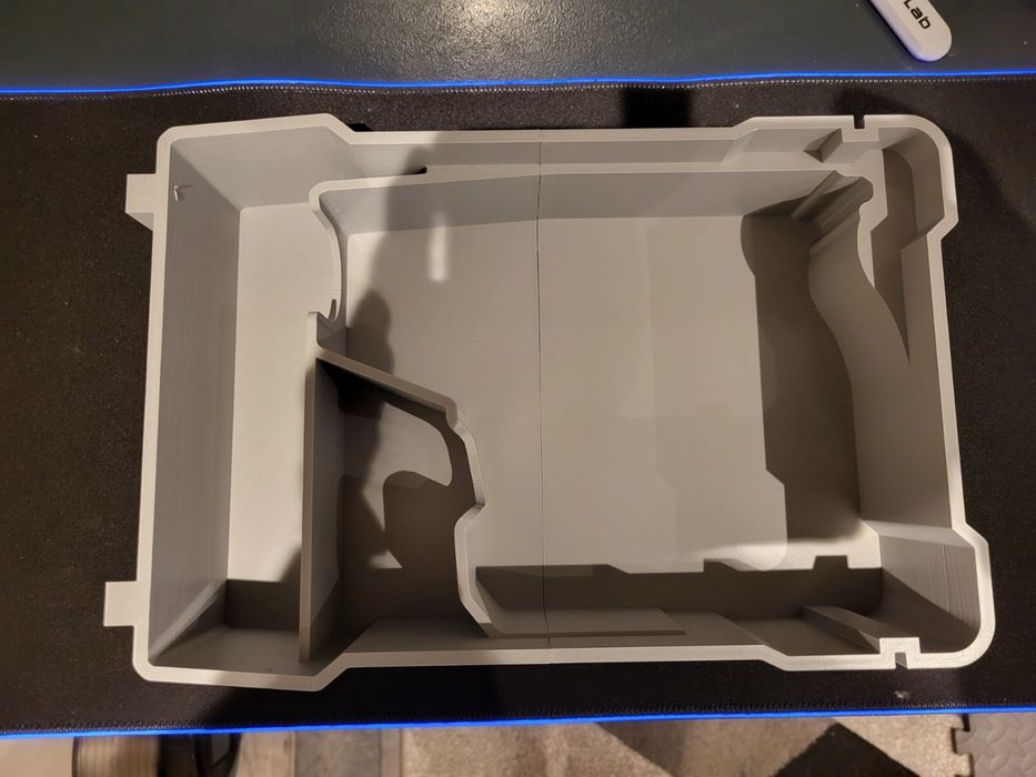 Molde 3d para caixa milwaukee packout m12 maquina de furar