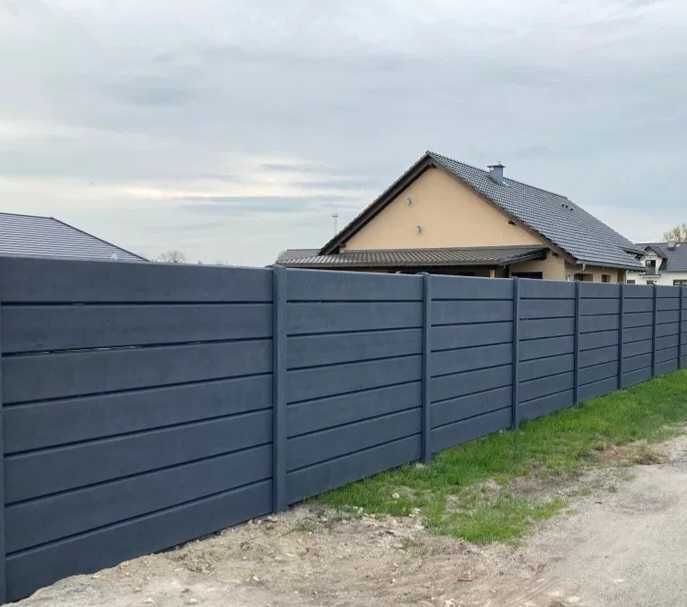 Ogrodzenie betonowe/palisadowe, płot PRODUCENT transport HDS