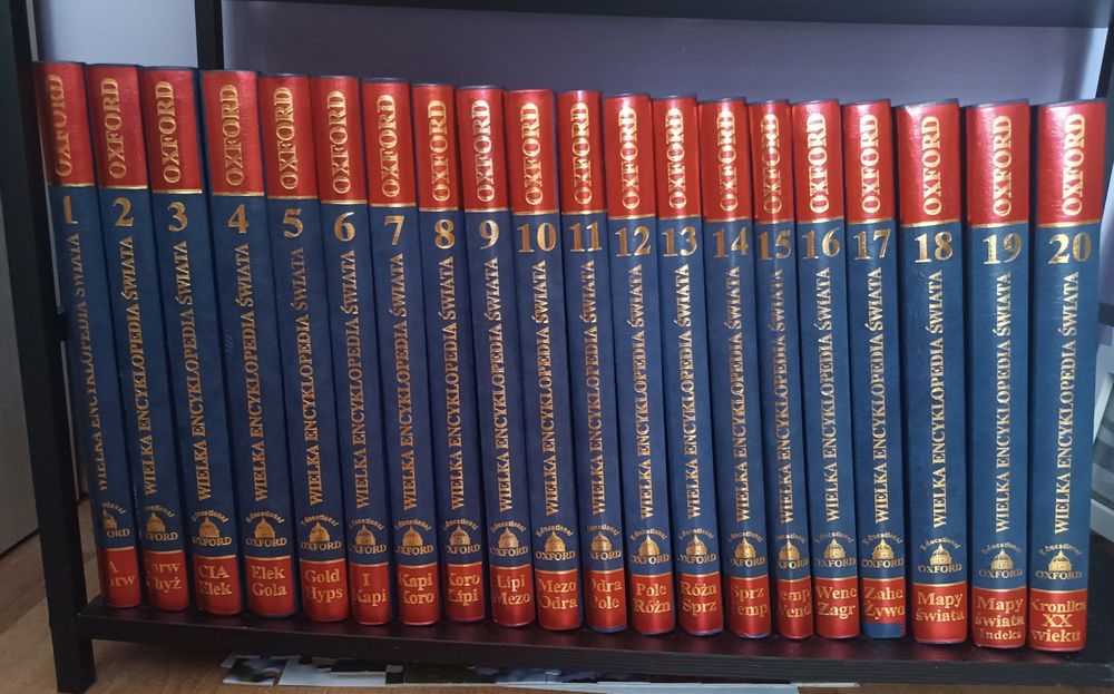 Wielka Encyklopedia Świata Oxford – komplet 20 tomów (2006).