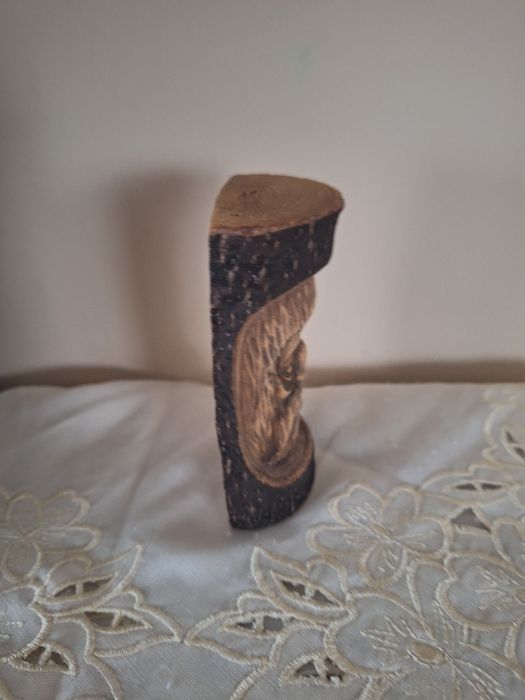 Stara drewniana figurka 12,5 cm