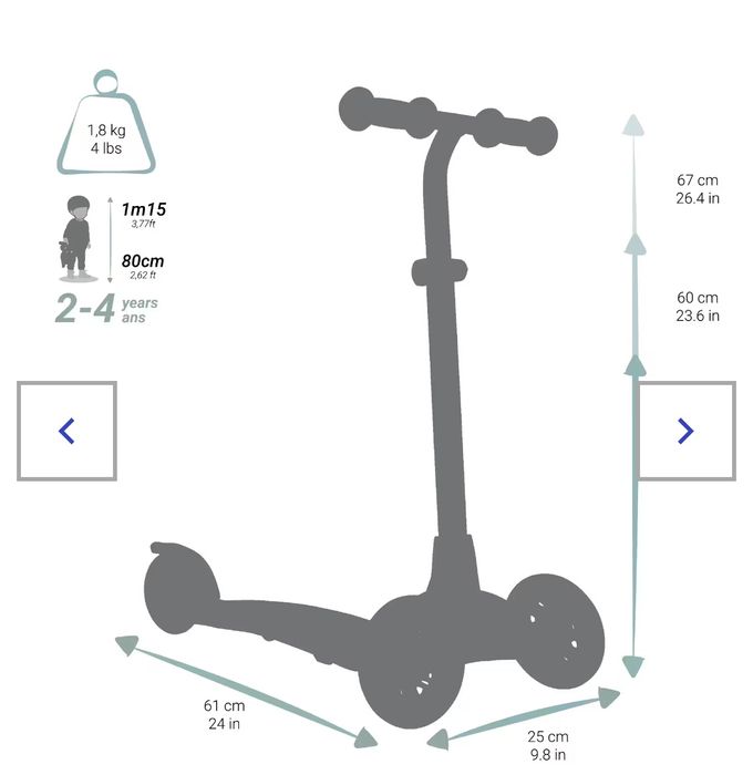 Trotinete de 3 Rodas Criança B1