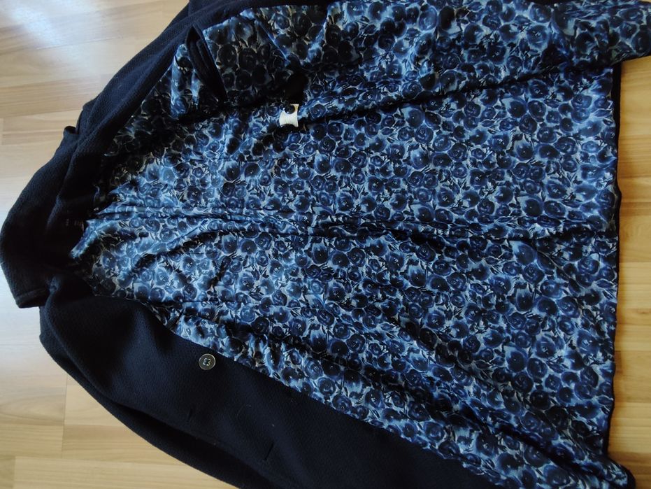 Płaszcz damski granatowy