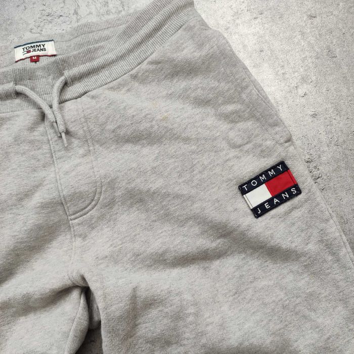 MĘSKIE Spodnie Dresy Bawełna dresowe PREMIUM Szare Tommy Hilfiger