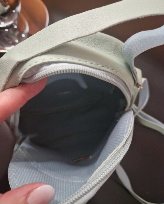 Mochila gato nova em verde