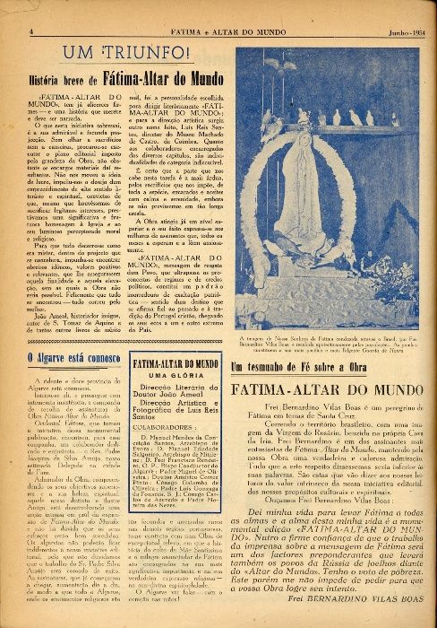1954-Fátima Altar do Mundo : suplemento informativo n.7