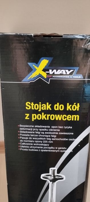 Stojak do kół z pokrowcem
