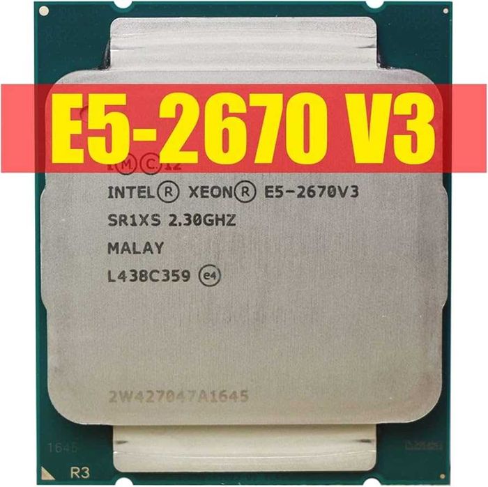 Intel Xeon E5-2670v3 - 12 ядер\24 потоків на сокету LGA2011-v3