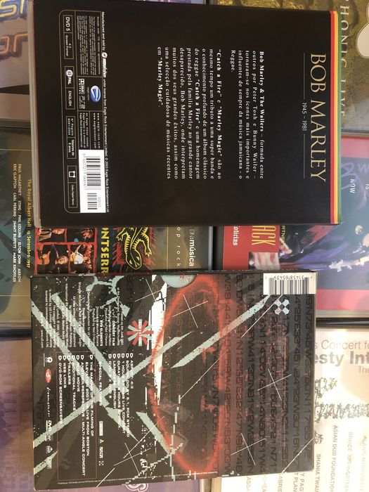 Coleção de DVDs de música com raridades