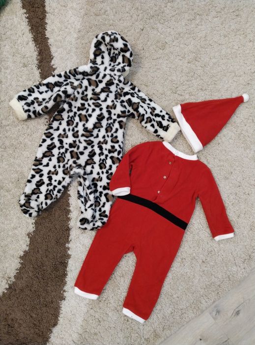 Теплі чоловічок, ромпер Санта і корівка 74-80