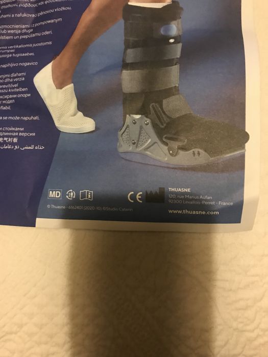 Bota Ortopédica Walker Longa, tamanho M (40-43)