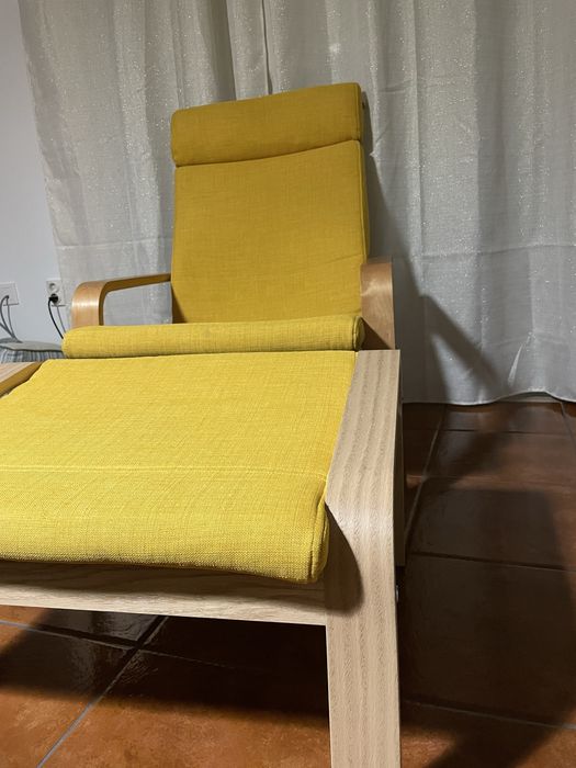 Poltrona e repousa pés ikea