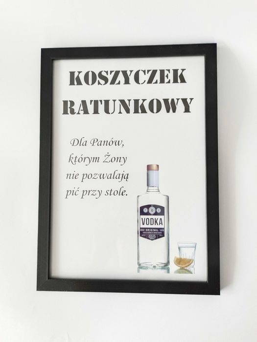 Koszyk ratunkowy męski wesele impreza
