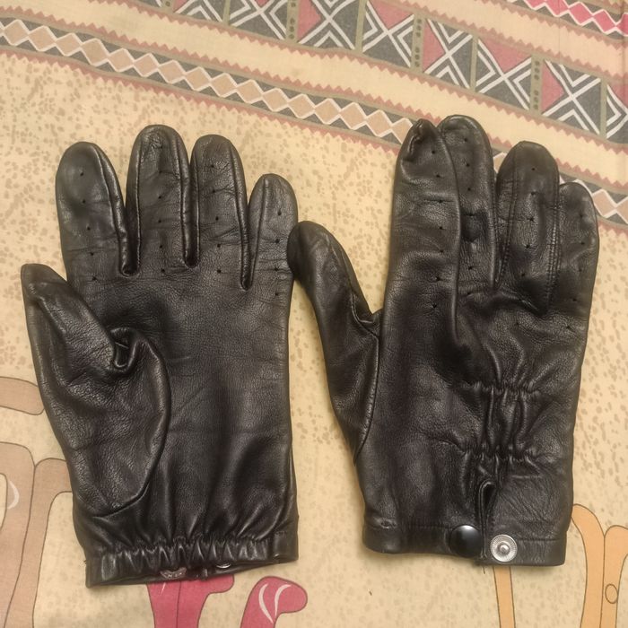Кожаные авто перчатки б/у